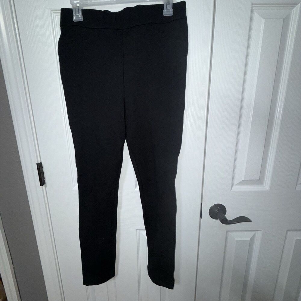 Sculpt-Her By NYDJ Women's Flat Front Black Pull On Pants Size S